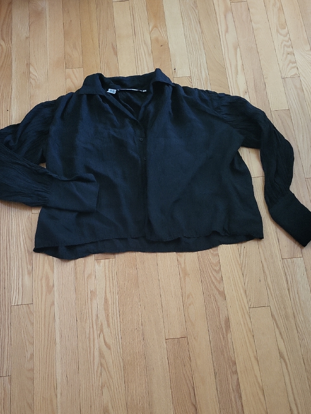 EUC 100% Oversized Silk Blouse In S